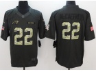 Carolina Panthers #22 Christian Mccaffrey Anthracite Salute to Service Limited Football Jersey