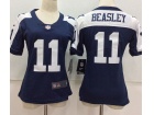 Dallas Cowboys #11 Cole Beasley Blue Thanksgiving Women Vapor Untouchable Limited Jersey