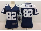 Dallas Cowboys #82 Jason Witten Blue Thanksgiving Women Vapor Untouchable Limited Jersey