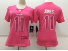 Atlanta Falcons #11 Julio Jones Pink Women's Stitched NFL Limited Rush Fashion Jersey