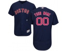 Men's Boston Red Sox Majestic Alternate Navy Flex Base Authentic Collection Custom Jersey