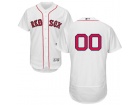 Men's Boston Red Sox Majestic Home White Flex Base Authentic Collection Custom Jersey