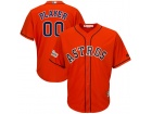 Men's Houston Astros Majestic Orange 2017 Postseason Cool Base Custom Jersey