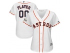 Women's Houston Astros Majestic White 2017 Postseason Cool Base Custom Jersey