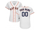 Women's Houston Astros Majestic White Home Cool Base Custom Jersey