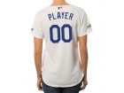 Women's Los Angeles Dodgers Majestic White 2017 Postseason Cool Base Custom Jersey