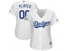 Women's Los Angeles Dodgers Majestic White 2017 Postseason Cool Base Custom Jersey