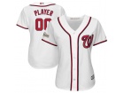 Women's Washington Nationals Majestic White 2017 Postseason Cool Base Custom Jersey