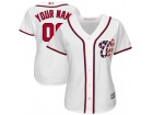 Women's Washington Nationals Majestic White 2017 Cool Base Custom Team Jersey