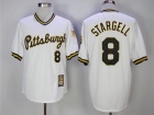 Pittsburgh Pirates #8 Willie Stargell White 1990-97 Pullover Throwback Jersey