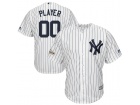 Men's New York Yankees Majestic White 2017 Postseason Cool Base Custom Jersey