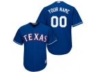 Men's Texas Rangers Majestic Royal Cool Base Custom Jersey