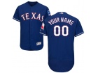 Men's Texas Rangers Majestic Alternate Royal Flex Base Collection Custom Jersey