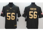 San Francisco 49ers #56 Reuben Foster Gold Anthracite Salute to Service Limited Football Jersey