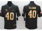 Arizona Cardinals #40 Pat Tillman Gold Anthracite Salute to Service Limited Football Jersey