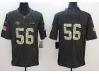 San Francisco 49ers #56 Reuben Foster Anthracite Salute to Service Limited Football Jersey