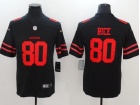 San Francisco 49ers #80 Jerry Rice Black Men's Vapor Untouchable Limited Jersey