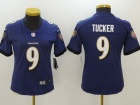 Baltimore Ravens #9 Justin Tucker Purple Women Vapor Untouchable Limited Jersey