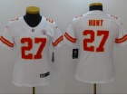 Kansas City Chiefs #27 Kareem Hunt White Women Vapor Untouchable Limited Jersey