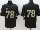 Pittsburgh Steelers #78 Alejandro Villanueva Anthracite Salute To Service Limited Jersey