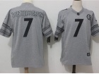 Pittsburgh Steelers #7 Ben Roethlisberger Gridiron Grey Limited Football Jersey