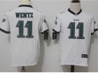 Philadelphia Eagles #11 Carson Wentz White Youth Jersey