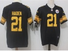 Pittsburgh Steelers #21 Joe Haden Black Color Rush Limited Jersey