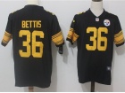 Pittsburgh Steelers #36 Jerome Bettis Black Color Rush Limited Jersey