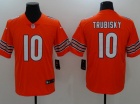 Chicago Bears #10 Mitch Trubisky Orange Men's Vapor Untouchable Limited Jersey