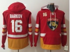 Florida Panthers #16 Aleksander Barkov Red Pullover Football Hoodies