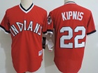 Cleveland Indians #22 Jason Kipnis Red Throwback Jersey