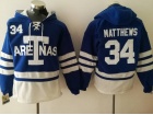 2017 New Toronto Maple Leafs #34 Auston Matthews Blue Throwback Hockey Sweaters