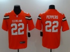 Cleveland Browns #22 Jabrill Peppers Orange Men's Vapor Untouchable Limited Jersey