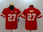 Youth Kansas City Chiefs #27 Kareem Hunt Red Vapor Untouchable Limited Jersey