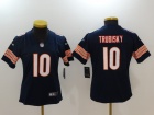 Women Chicago Bears #10 Mitch Trubisky Blue Vapor Untouchable Limited Jersey