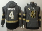 Vegas Golden Knights #4 Clayton Stoner Gray Hockey Pullover Hoodies