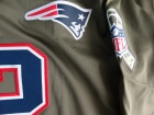 New England Patriots #12 Tom Brady Olive Salute To Service Limited Jersey