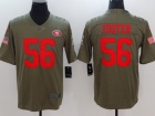 San Francisco 49ers #56 Reuben Foster Olive Salute To Service Limited Jersey