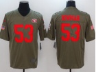 San Francisco 49ers #53 NaVorro Bowman Olive Salute To Service Limited Jersey