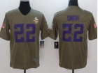 Minnesota Vikings #22 Harrison Smith Olive Salute To Service Limited Jersey