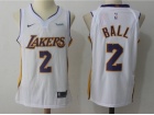 Nike Los Angeles Lakers #2 Lonzo Ball White Wish Basketball Jersey