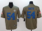 Dallas Cowboys #54 Jaylon Smith Olive Salute To Service Limited Jersey