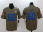 Dallas Cowboys #50 Sean Lee Olive Salute To Service Limited Jersey