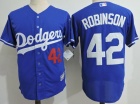 Los Angeles Dodgers #42 Jackie Robinson Blue With Number Soft Cool Base Jersey