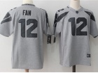 Seattle Seahawks #12 Fan Gridiron Gray II Limited Jersey