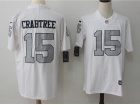 Oakland Raiders #15 Michael Crabtree White Color Rush Limited Jersey