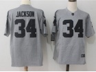 Oakland Raiders #34 Bo Jackson Gridiron Gray II Limited Jersey