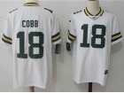 Green Bay Packers #18 Randall Cobb White Men's Vapor Untouchable Limited Jersey