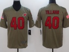 Arizona Cardinals #40 Pat Tillman Olive Salute To Service Limited Jersey