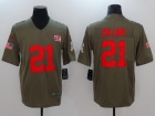 New York Giants #21 Landon Collins Olive Salute To Service Limited Jersey